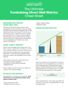 The Ultimate Fundraising Direct Mail Metrics Cheat Sheet