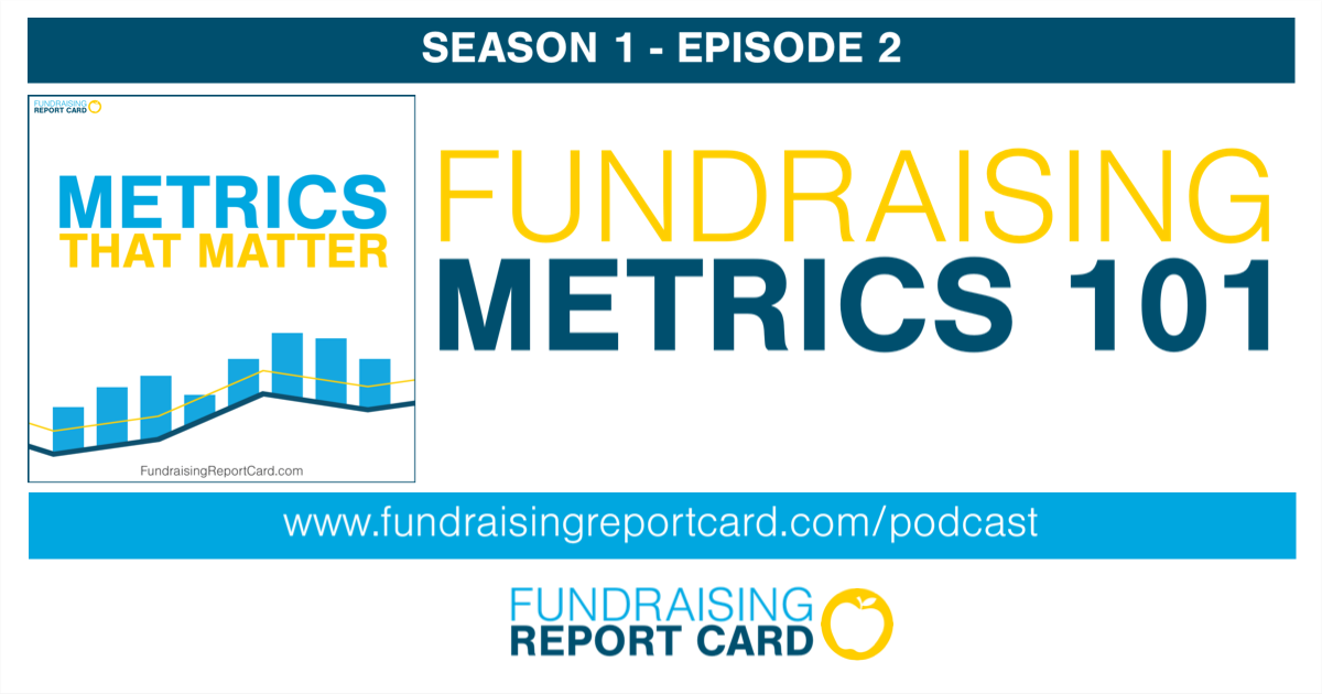 Fundraising metrics 101 - podcast promo art