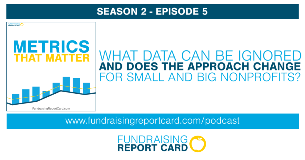 What data can be ignored and does the approach change for small and big nonprofits